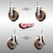 Service Caster 5 Inch 316SS High Temp Glass Filled Nylon 10mm Stem Caster Brakes SCC, 2PK SS316TS20S514-GFNSHT-M1015-2-TLB-2 - alternate 2